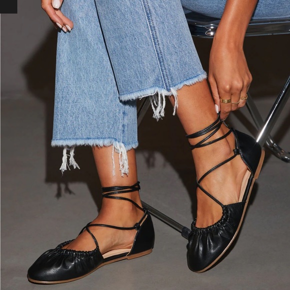 Lacey Ballet Flats black leather vici - Picture 4 of 6